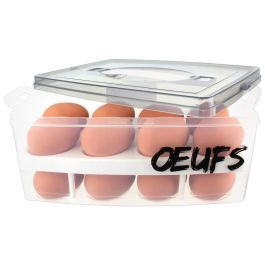 Easy Make Huevera 24 Huevos 2 Pisos con Asa para Nevera y Picnic Precio: 5.50000055. SKU: B1KFGH87QQ