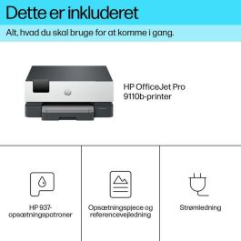 HP 9110b OfficeJet Pro Impresora de Inyección Tinta Color Profesional para Oficinas Híbridas y Distribuidas con Gestión Avanzada de Red
