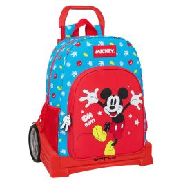 Mochila Escolar con Ruedas Mickey Mouse Clubhouse Fantastic Azul Rojo 33 x 42 x 14 cm Precio: 33.4999995. SKU: B1AFLLMHMY