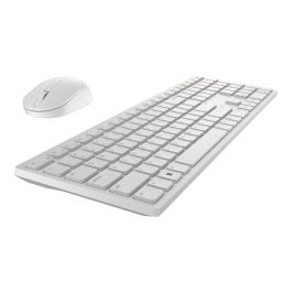 Dell Pro KM5221W Kit Teclado + Ratón Inalámbrico Óptico 4000 ppp QWERTY Español Blanco Cifrado AES-128 Multiplataforma