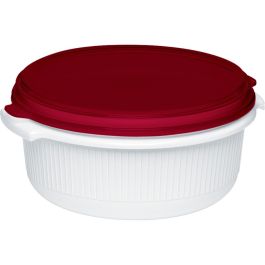 Emsa 518999 Micro Family Mikrowellengeschirr Set 3-teilig, blanco/rojo