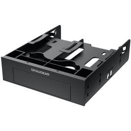 GRAUGEAR Marco de montaje para 2 HDD/SSD de 2.5" y 3.5" en bahía de 5.25", Plástico, Negro Precio: 32.49999984. SKU: B192568EKR