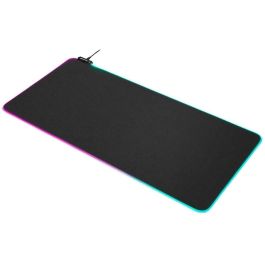 Sharkoon Alfombrilla de Ratón para Juegos 1337 RGB V2, Iluminación LED, Base Antideslizante, 900x425x3 mm, Negro