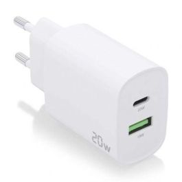 AISENS - CARGADOR 20W, 1xUSB-C PD3.0, 1xUSB-A QC3.0, BLANCO Precio: 4.49999968. SKU: B1H93PMFKH