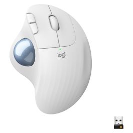 Logitech ERGO M575 Ratón Trackball Inalámbrico RF/Bluetooth, 2000 DPI, Blanco, Incluye Receptor Nano y Pilas, Para Mano Derecha Precio: 108.49999941. SKU: S7806502