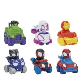 Coche spidey 10 cm lanza discos - modelos surtidos