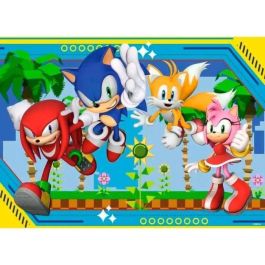 Ravensburger-Puzzle 100 piezas XXl - Knuckles, Sonic, Tails y Amy / Sonic-4005555011347-A partir de 6 años Ravensburger-Puzzle 100 piezas XXl - Knuckles, Sonic, Tails y Amy / Sonic-4005555011347-A partir de 6 años