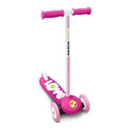 Stamp SKIDS CONTROL Scooter de Dirección 3 Ruedas Rosa Niño/Niña, Plataforma Antideslizante, ABEC 5, Freno Trasero