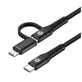 Cable USB-C Celly USBC2IN1BK Negro 1 m 2 m Cable USB-C Celly USBC2IN1BK Negro 1 m 2 m