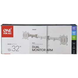 One For All Soporte Inteligente para Monitor ONE1738845327687 VESA 100 Brazo Doble 13-32" Blanco