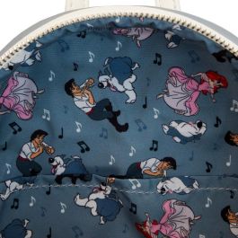 Loungefly Mochila Max La Sirenita Disney 26cm Piel Vegana. Con correas ajustables y detalles de apliques.