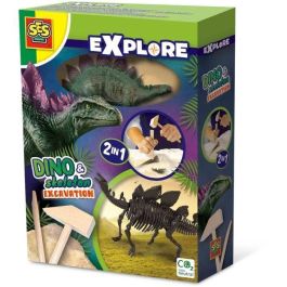 SES Creative Kit de Excavación 2 en 1: Dinosaurio Stegosaurus y Esqueleto - Juego Educativo para Niños +5 Años con Herramientas Precio: 25.4999998. SKU: B15T66FZ8L