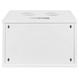Digitus Carcasa de Pared SOHO 7U, 370x540x400 mm, sin montar, Rack 60kg, Rieles de Rack, IP20, Gris