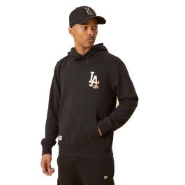 Sudadera con Capucha Hombre New Era LA Dodger Metallic Logo Black M Negro
