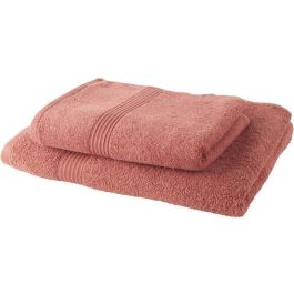 TODAY Juego de 1 Sábana de baño 100% algodón 70x30 cm + 1 Toalla de baño 50x100 cm - Terracota Precio: 23.50000048. SKU: B14BXFSXC9