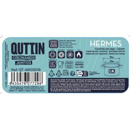 Cacerola Hermes 18 cm (2.8L) Acero Inoxidable - Inde (6 Unidades) Cacerola Hermes 18 cm (2.8L) Acero Inoxidable - Inde (6 Unidades)