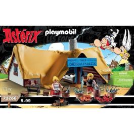Playmobil 71266 Cabaña de Ordenalfabetix Astérix, Playset Juguete de Construcción para Recrear Escenas del Cómic, Niños +5 años