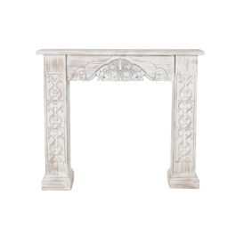 Frontal Chimenea DKD Home Decor Blanco 26 x 101 x 113 cm