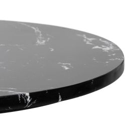 Mesita Negro Metal-Mármol 45 X 45 X 46 cm