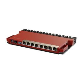 Mikrotik Router Wifi L009UiGS-RM, hasta 4 veces más rápido que RB2011, 8 puertos Gigabit Ethernet, 1 puerto SFP 2.5G, montaje en rack 1U