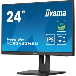 iiyama XUB2463HSU-B1 Monitor ProLite 24" FHD IPS 1920x1080 100Hz 3ms HDMI DP USB Pivot Negro