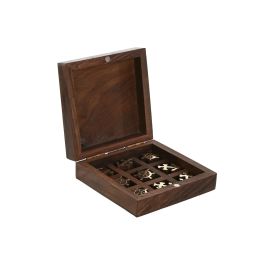 DKD Home Decor Juego Atlantico Marron Dorado Acacia Set de 2 Piezas Tic Tac Toe 10 x 4 x 10 cm Precio: 9.98999958. SKU: B167JDK7YL