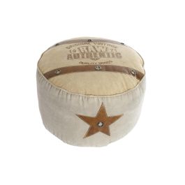 DKD Home Decor Cojin Suelo Vintage 1993 Gris Oscuro Beige Polyester Algodon Piel 50 x 50 x 34 cm Precio: 31.42854. SKU: S3032181