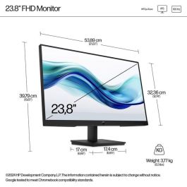 HP 324pf Monitor FHD 23.8 pulgadas Serie 3 Pro Pantalla Nítida Fluida para Oficina, Hogar y Productividad