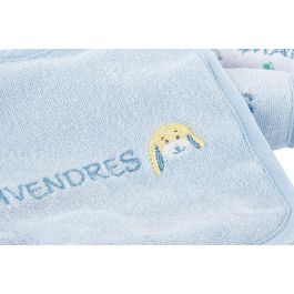 DKD Home Decor Babero Set de 7 (4 Unidades) Azul Celeste Rosa 29 x 3 x 19 cm