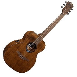 LAG Guitarra Acústica Travel A/E Blue Wave 1 Electroacústica Folk Cedro Rojo Macizo Color Marrón Natural Acabado Satinado