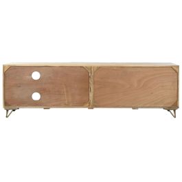 Mueble Tv Colonial DKD Home Decor Natural 40 x 50 x 160 cm Mueble Tv Colonial DKD Home Decor Natural 40 x 50 x 160 cm