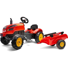 FALK 2046AB Tractor a Pedal X con Capota Abatible y Remolque Incluido para Niños de 2 a 5 Años Precio: 95.69000045. SKU: B14VKJSM6G
