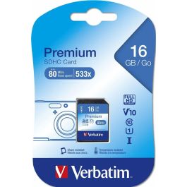 Verbatim Tarjeta Memoria SDHC 16GB Clase 10 45MB/s Lectura Precio: 12.59000039. SKU: B1DGJTSCG7