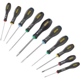 STANLEY FATMAX FMHT0-62128 Juego de 10 Destornilladores para Electricista y Mecánico, Phillips y Pozidriv