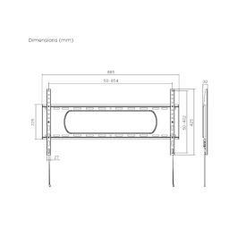 Soporte TV TM Electron 43” 90" 80 kg