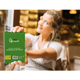 Liderpapel Talonario Camarero Octavo 2 Copias Duplicado 60g Portugues