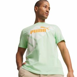 Camiseta de Manga Corta Hombre Puma POWER Graphic Cian
