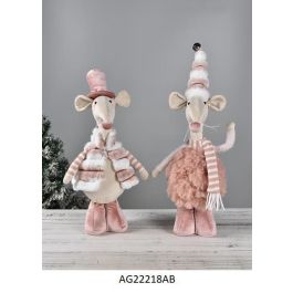 DKD Home Decor Figura Navidad Fantasia Rosa 16 x 55 x 11 cm (2 Unidades) Precio: 24.50000014. SKU: B1GZSG5SW3