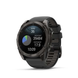 Garmin Fenix 8 Sapphire - Reloj Inteligente Deportivo AMOLED, GPS, 32 GB, Pantalla Táctil de Zafiro, Negro, 51 mm, 76 g, Duración de Batería Hasta 29 Días