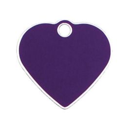 Placa identificativa para collar Imarc Heart Lila
