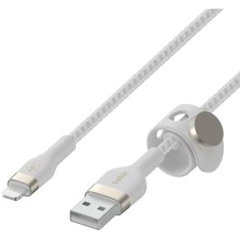 Belkin Cable PRO Flex Lightning a USB-A, Certificado Apple, 1m, Blanco