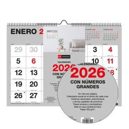 Calendario (2026) Miquelrius Pared Basic Mensual Numeros Grandes A3 420X296 Precio: 9.5000004. SKU: B185TM42C2