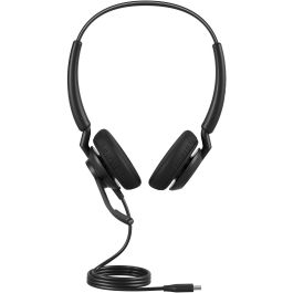 Jabra Engage 40 Stereo USB-C UC Auriculares Binaurales Diadema con Micrófono HD para Oficina/Centro de Llamadas Negro