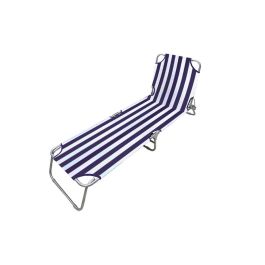 Marbueno Tumbona Plegable Acero Rayas Azules y Blancas Playa y Piscina 187X55X24 cm 10020 Precio: 38.69000047. SKU: B1J548W4BW