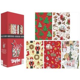 Papel De Regalo Rollo Basika 0,7X5 M (Caja De 40) Navidad Precio: 50.79000047. SKU: B1G33F743V