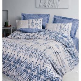 ASI8684283035236 Juego de cama Azul 100% algodón con 1 funda nórdica 220x240 cm y 2 fundas almohada 60x60 cm ASI8684283035236 Juego de cama Azul 100% algodón con 1 funda nórdica 220x240 cm y 2 fundas almohada 60x60 cm