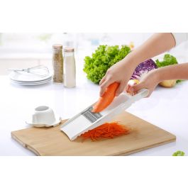 Quttin Mandolina de Cocina con 5 Funciones, 27.8 cm Largo, 11.5 cm Ancho, 3 cm Alto (12 Unidades)