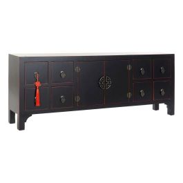 Mueble de TV DKD Home Decor Negro Multicolor Madera Abeto Madera MDF 130 x 24 x 51 cm Precio: 238.49999998. SKU: B19BBR533F