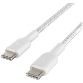 Belkin Cable USB-C a USB-C, 1m, trenzado, blanco Precio: 35.50000003. SKU: B13EF7LHNC