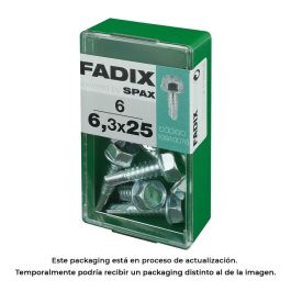 Caja s 6 unid. tornillo rosca chapa hexagonal autot. 6,3x25mm fadix Precio: 2.50000036. SKU: S7913677